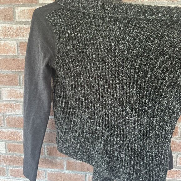 PrAna Demure Charcoal Gray Cardigan Sweater Small Wool Blend - Picture 4 of 8